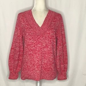Gap Oversized Ballon Sleeve V-Neck Sweater Size S